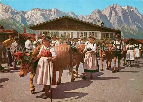 AK / Ansichtskarte Garmisch Partenkirchen Hoellental Waxenstein Zugspitze Kat. Garmisch Partenkirchen