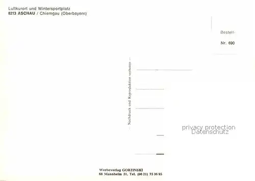 AK / Ansichtskarte Aschau Chiemgau Panorama mit Kampenwand Kat. Aschau i.Chiemgau