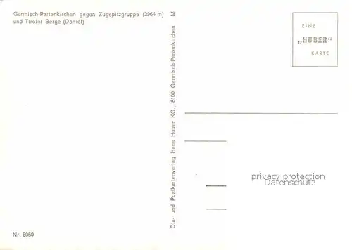 AK / Ansichtskarte Garmisch Partenkirchen Panorama  Kat. Garmisch Partenkirchen