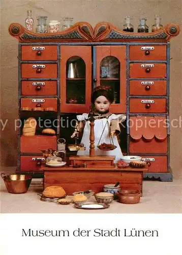 AK / Ansichtskarte Puppen Kaufladen um 1890 Museum Luenen  Kat. Spielzeug