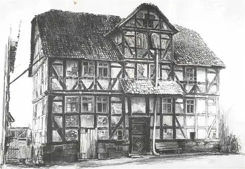 AK / Ansichtskarte Lithographie Haus in Stolzenbach Thorsten Wiegand  Kat. Druckereigewerbe
