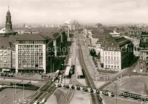 AK / Ansichtskarte Strassenbahn Dresden Ernst Thaelmann Strasse  Kat. Strassenbahn