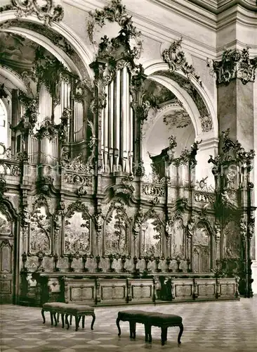 AK / Ansichtskarte Kirchenorgel Basilika Ottobeuren Chorgestuehl Dreifaltigkeitsorgel Kat. Musik