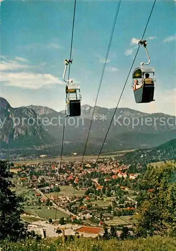 AK / Ansichtskarte Seilbahn Eckbauer Garmisch Partenkirchen  Kat. Bahnen