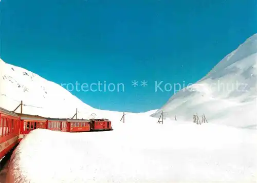 AK / Ansichtskarte Eisenbahn Glacier Express Oberalppass Uri Kat. Eisenbahn