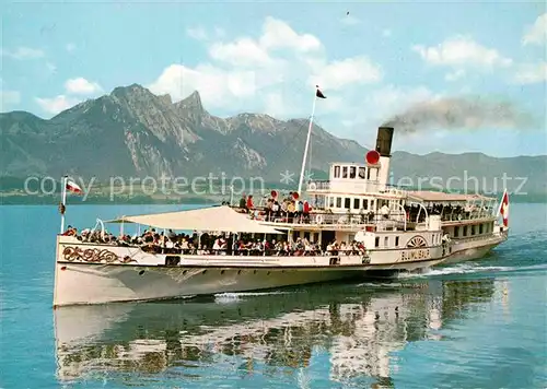 AK / Ansichtskarte Dampfer Seitenrad Bluemlisalp Thunersee  Kat. Schiffe