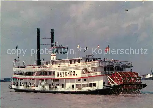 AK / Ansichtskarte Dampfer Schaufelrad Steamboat Natchez  Kat. Schiffe
