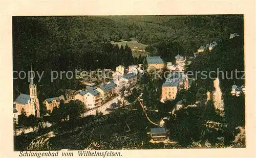 AK / Ansichtskarte Schlangenbad Taunus Teilansicht Kat. Schlangenbad