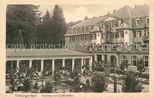 AK / Ansichtskarte Schlangenbad Taunus Kurhaus und Kaffeehalle Kat. Schlangenbad