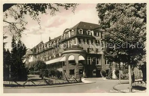 AK / Ansichtskarte Schlangenbad Taunus Kurhaus Kat. Schlangenbad