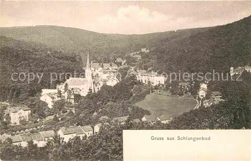 AK / Ansichtskarte Schlangenbad Taunus Panorama Kat. Schlangenbad