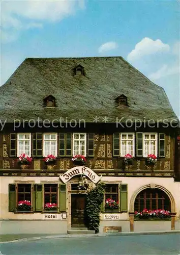AK / Ansichtskarte Hattenheim Rheingau Hotel Zum Krug Kat. Eltville am Rhein