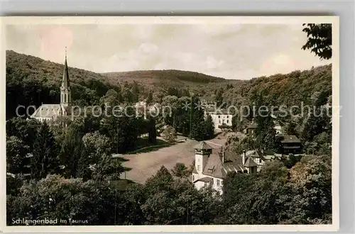 AK / Ansichtskarte Schlangenbad Taunus Kirche Kat. Schlangenbad