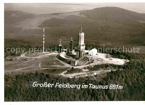 AK / Ansichtskarte Grosser Feldberg Taunus Fliegeraufnahme Fernseh UKW Sender Kat. Schmitten