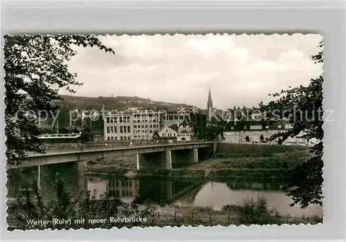 AK / Ansichtskarte Wetter Ruhr Neue Ruhrbruecke Kat. Wetter (Ruhr)