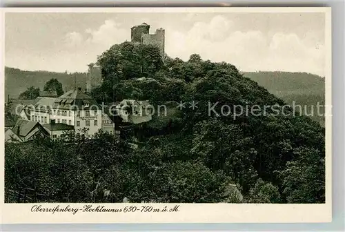 AK / Ansichtskarte Oberreifenberg Burg Kurhotel Haus Reifenberg Kat. Schmitten