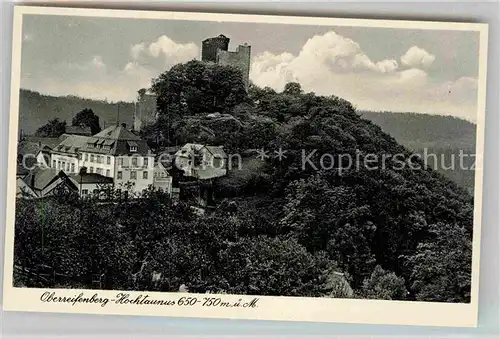 AK / Ansichtskarte Oberreifenberg Burg Kurhotel Haus Reifenberg Kat. Schmitten