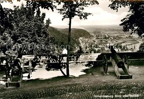 AK / Ansichtskarte Hohenlimburg Blick vom Schloss mit Kanone Kat. Hagen