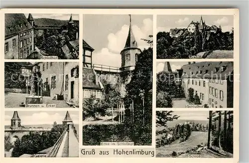 AK / Ansichtskarte Hohenlimburg Schlosshof Brunnen Erker Galerie Schloss  Kat. Hagen