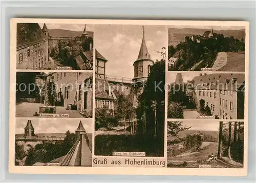 AK / Ansichtskarte Hohenlimburg Schloss Schlosshof Kanone Galerie  Kat. Hagen
