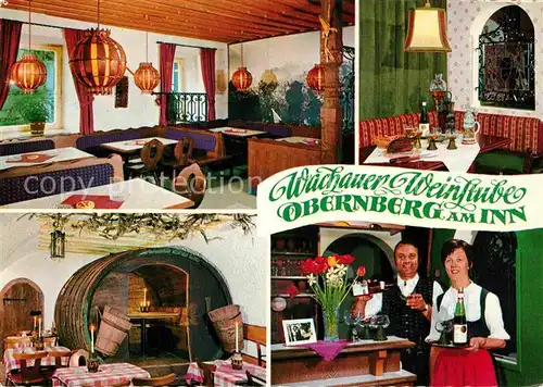 AK / Ansichtskarte Obernberg Inn Wachauer Weinstube Restaurant Kat. Obernberg am Inn