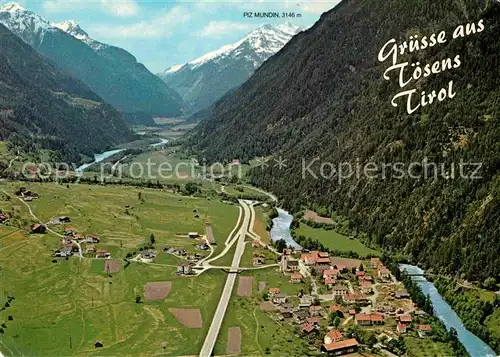 AK / Ansichtskarte Toesens Tirol Fliegeraufnahme  Kat. Toesens