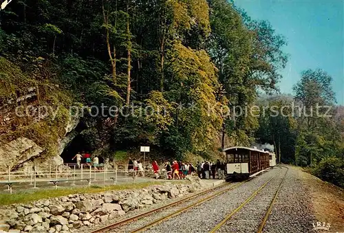 AK / Ansichtskarte Han sur Lesse Grottes mit Bahn Kat. 