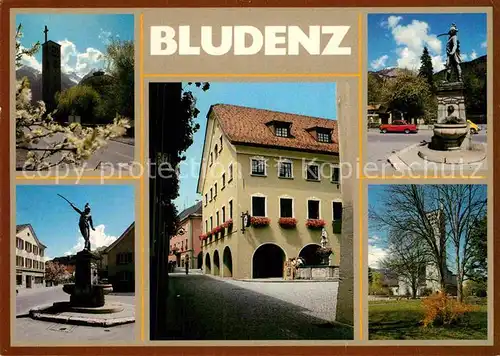 AK / Ansichtskarte Bludenz Vorarlberg Rathaus Riedmillerdenkmal  Kat. Bludenz