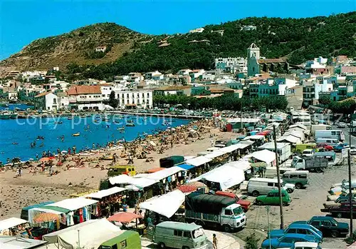 AK / Ansichtskarte Selva Costa Brava Hafen Strand Markt