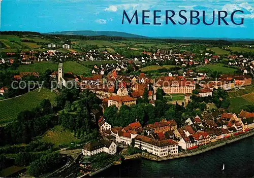 AK / Ansichtskarte Meersburg Bodensee Fliegeraufnahme Kat. Meersburg