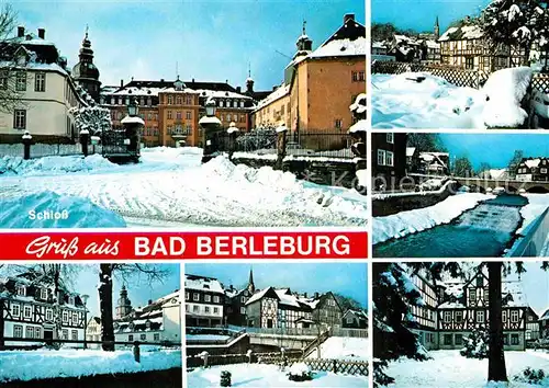 AK / Ansichtskarte Bad Berleburg Schloss Wehr Bruecke Teilansicht  Kat. Bad Berleburg