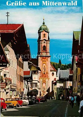 AK / Ansichtskarte Mittenwald Bayern Pfarrkirche   Kat. Mittenwald