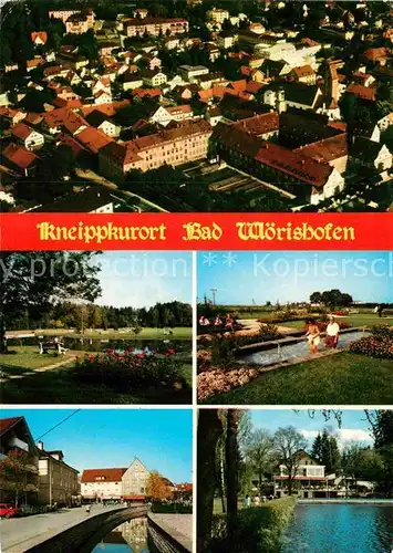 AK / Ansichtskarte Bad Woerishofen Fliegeraufnahme Wassertretplatz Kurpark Kat. Bad Woerishofen