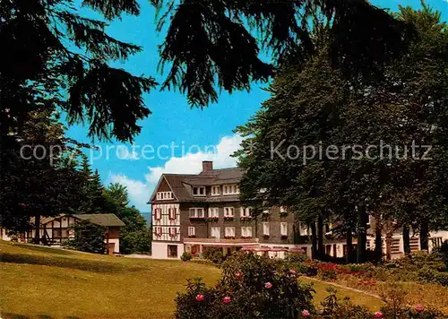 AK / Ansichtskarte Fleckenberg Hotel Pension Jagdhaus Wiese Kat. Schmallenberg