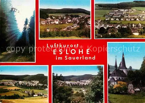 AK / Ansichtskarte Eslohe Sauerland Kirche Teilansicht  Kat. Eslohe (Sauerland)