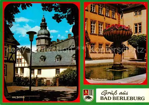 AK / Ansichtskarte Bad Berleburg Schlossbrunnen Am Schloss  Kat. Bad Berleburg