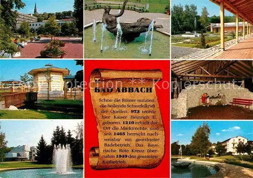 AK / Ansichtskarte Bad Abbach Park Fontaene Brunnen  Kat. Bad Abbach