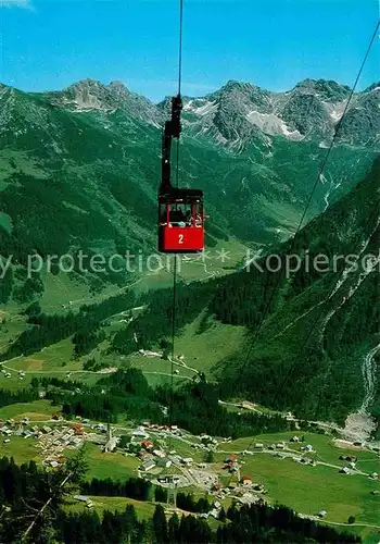 AK / Ansichtskarte Seilbahn Walmendingerhorn Kleinwalsertal Mittelberg Schafalpenkoepfe  Kat. Bahnen