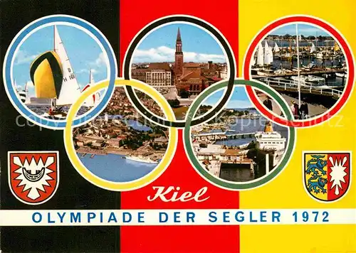 AK / Ansichtskarte Olympia Olympiade Segler Kiel  Kat. Sport
