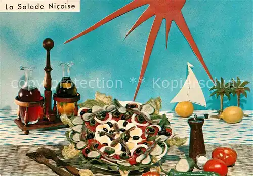 AK / Ansichtskarte Lebensmittel Salade Nicoise  Kat. Lebensmittel