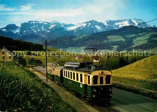 AK / Ansichtskarte Eisenbahn St. Gallen Gais Appenzell Altstaetten Bahn Bogarten Marwees Kat. Eisenbahn