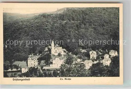 AK / Ansichtskarte Schlangenbad Taunus Ev Kirche Kat. Schlangenbad