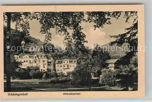 AK / Ansichtskarte Schlangenbad Taunus Schweizertal Kat. Schlangenbad