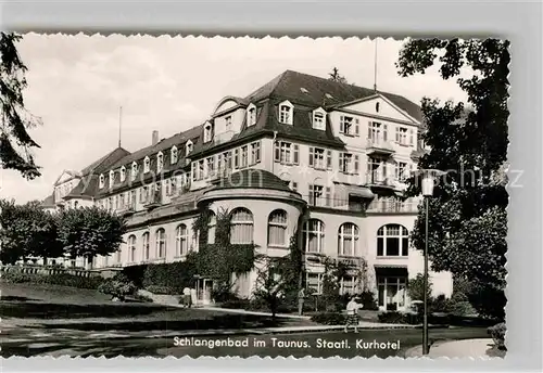 AK / Ansichtskarte Schlangenbad Taunus Staatl Kurhotel Kat. Schlangenbad