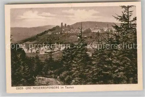 AK / Ansichtskarte Oberreifenberg Niederreifenberg Burg Kirche  Kat. Schmitten