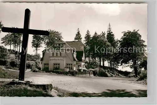 AK / Ansichtskarte Grosser Feldberg Taunus Gaststaette Pension Rotes Kreuz Kat. Schmitten