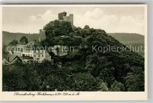 AK / Ansichtskarte Oberreifenberg Burg Kurhotel Haus Reifenberg Kat. Schmitten