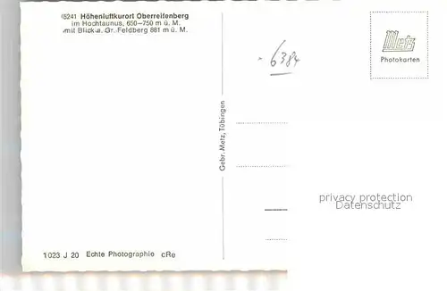 AK / Ansichtskarte Oberreifenberg Grosser Feldberg Kat. Schmitten