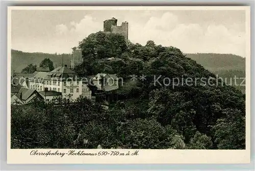 AK / Ansichtskarte Oberreifenberg Burgruine Kurhotel Haus Reifenberg Kat. Schmitten