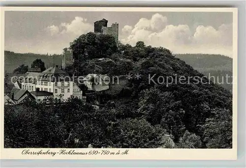 AK / Ansichtskarte Oberreifenberg Burgruine Kurhotel Haus Reifenberg Kat. Schmitten